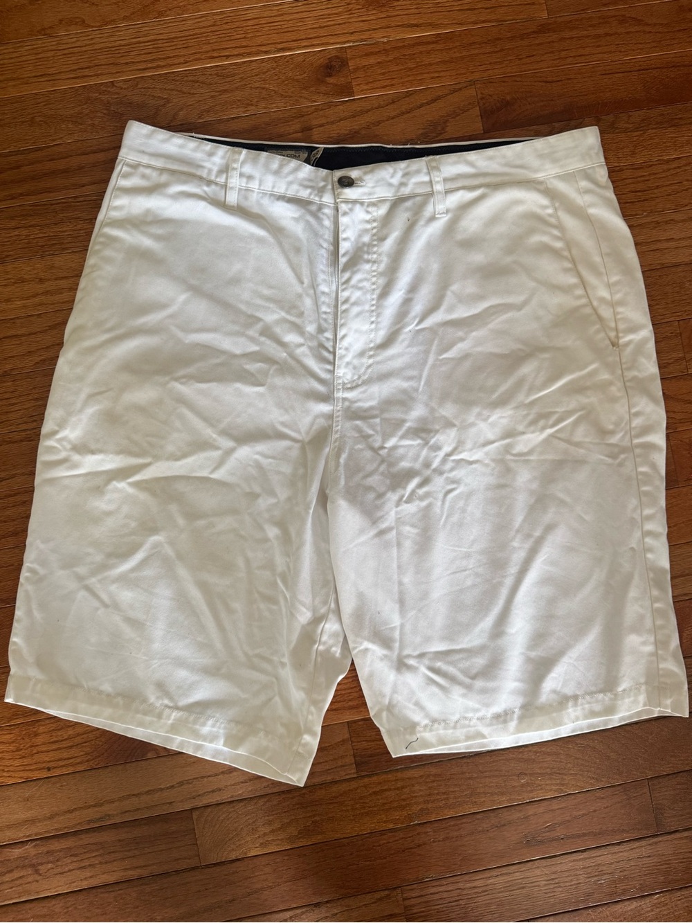 Volcom Men's White Flat Front Shorts